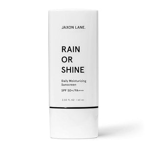 RAIN OR SHINE Anti Aging Face Sunscreen SPF 50 for Clear Skin w/Green Tea Hyaluronic Acid Vitamin E Oil Ginseng Licorice Root ? SPF Moisturizer for Face &amp Body (Fragrance-Free 2.03 Fl Oz 4 p