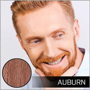 VOLT Grooming Temporary Instant Beard Color Single Pack - Quick Drying Plant Based Hypoallergenic Brush on Color for Beards Mustaches and Eyebrows - 0.35 Fl Oz (10 ml) Auburn (Red)