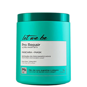 Let Me Be Pro Repair Ultra Mask BTX 1kg / 35.27 oz ? Deep Conditioning Hair Mask for Damaged Dry Bleached or Chemically Treated Hair ? Intense Nourishment Shine &amp Smoothness ? Pro Repair