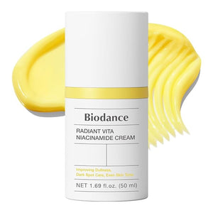 BIODANCE Radiant Vita Niacinamide Cream Brightening Dark Spot Correcting Facial Moisturizer Korean Skincare Stocking stuffers for teen girls | 1.69 fl.oz 50ml