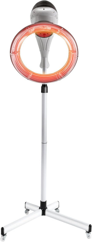 Stand Hair Dryer950 W 3 in 1 Orbiting Infrared Hair Dryer with Adjustable Temperature and Heigh360 Rotation Multifunction Hair Machine Accelerator for Home and Salon Hair Care Grey