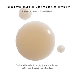 Face &amp Eye Serum - Dual-Use Formula to Lift Reduce Puffiness and Even Tone Wild-Foraged Botanicals Vegan Dermatologist Tested EWG Verified 15ml