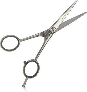 Jaguar Shears White Line Satin Plus 5.0 Inch Professional Steel Hair Cutting &amp Trimming Scissors for Salon Stylists Beauticians Hairdressers and Barbers Classic Design Made in Germany