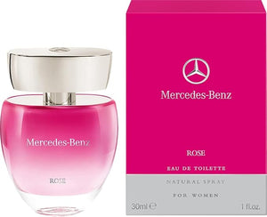 Mercedes Benz - Rose - Professional Fragrance For Women - Elegant And Irresistible - Romantic And Stylish - Naturally Infused And Crafted - Sweet Fresh And Young - Eau De Toilette - 2 Oz