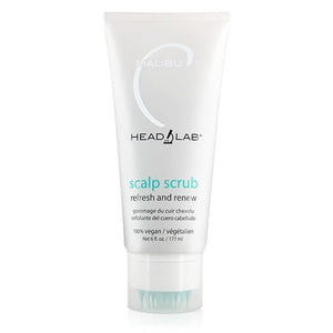 Malibu C Head Lab Scalp Scrub - Gentle Scalp Exfoliator Enriched with Activated Charcoal and Jojoba Esters - Clean Vegan Hair Care (6 oz)