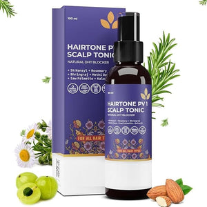 NG Scalp Spray Hairtone PV 1| Natural DHT Blocker &amp Fights Hair Fall | With Rosemary Saw Palmetto Amla Methi | Serum For Men &amp Women | 100 ml