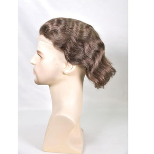 Men's Toupee 10¡¿8 European Virgin Human Hair Toupee Hair pieces for Men Thin Skin Hair Replacement System Lace Front+ Mono Net with PU around Base for Men (#4 color)