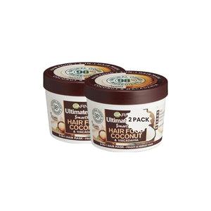 Ultimate Blends Hair Food Coconut Oil 3 in 1 Frizzy Hair Mask Treatment 390ml | 2 Pack