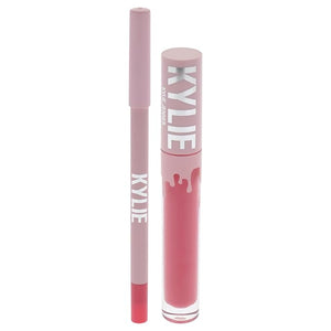 Velvet Lip Kit - 203 Party Girl by Kylie Cosmetics for Women - 2 Pc 0.10oz Velvet Liquid Lipstick, 0.039oz Lip Liner