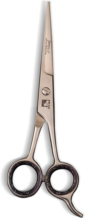Jimy Hair Cutting Scissors Thinning Shears Kit Professional Barber Hairdressing Texturizing Salon Razor Edge Scissor Japanese Stainless Steel (Silver-1)