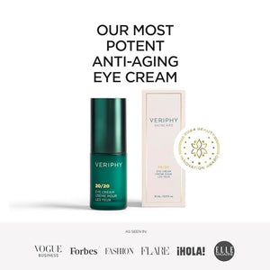 Veriphy 20/20 Eye Cream for Dark Circles and Puffiness | Vegan | Clean | Natural | Cruelty-free | Anti-Aging | Eye Cream for Wrinkles | Women in STEM