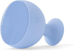 Palm Face Clean Pro? - Silicon Electric Face Scrubber for Acne - IPX7 Waterproof and Rechargeable Face Exfoliator with Slip-Free Grip, 3 Speed Setting - Free from phthalates - Arctic