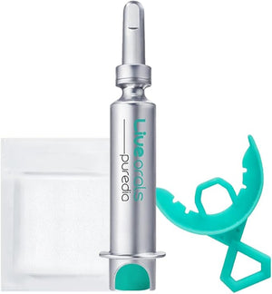 Live Orals PureDia Teeth Whitening Kit - Gel &amp Mouthpiece Set Hydrogen Peroxide Dentist Formulated for Sensitive Teeth 28 Treatments.