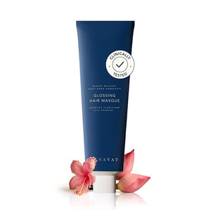 RANAVAT Glossing Hair Mask - Damaged Hair Repair &amp Conditioning Hair Mask with Hyaluronic Acid + Moringa Seed Oil to Mend Breakage &amp Split Ends - Vegan &amp Cruelty-Free Hair Care (5 oz)