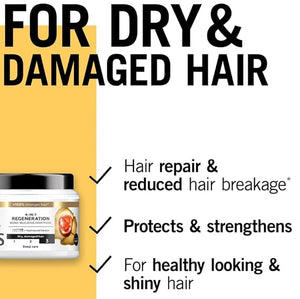 Gliss Total Repair 4-in-1 Regeneration Bond-Building Hair Mask for Dry, Damaged Hair, 400 ml