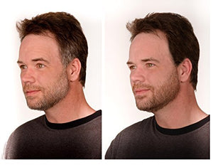 The Younger Looking Beard (Dark Brown) Beard and Mustache Darkener. Non Allergenic. 1 Minute Brush On