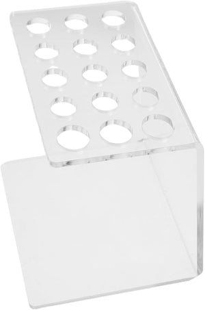 Transparent Acrylic Beauty Scissor Holder with Pen Storage Multifunctional Scissor Rack for Hairstylists and Barbers Compact Salon Tool Organizer for Hairdressing and Grooming Accessories