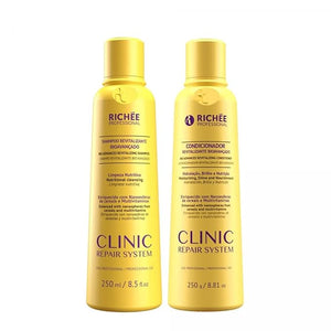 Rich?e Professional | Clinic Repair System Home Care Kit | Shampoo And Conditioner | (2x) 250 ml / 8.45 fl.oz.