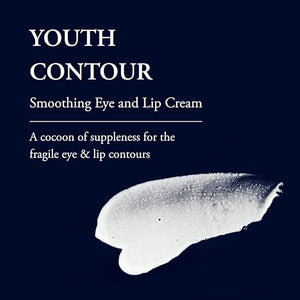 Phytomer Youth Contour Skin Smoothing Eye &amp; Lip Cream | Soothing, Anti-Aging Under Eye Cream for Dark Circles &amp; Puffiness | Reduce Fine Lines &amp; Wrinkles | 15ml