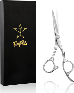 High-end Professional Extremely Very Sharp Barber Hair Cutting Scissors Hairdresser Shears For Hair 5 Inch Haircut Scissor Made Of Stainless Steel Alloy For Hairdressing Salon and Home Use