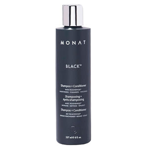 MONAT Black Shampoo + Conditioner ? A 2-in-1 Formula for Optimal Hair Care in One Step ? Cleanses Conditions and Promotes Stronger Healthier-Looking Hair ? For All Hair Types ? 237ml (8.0 fl oz)