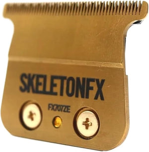 Replacement DLC BladeCompatible For BABFX707 Professional Barber Hair Clipper Trimmer Carbon Steel Cutter Head Accessories(Golden Blade)