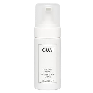 OUAI Air Dry Foam - Hair Mousse for Curly Hair &amp Beach Waves - Conditioning &amp Detangling With Kale and Carrot Extract - Paraben Phthalate and Sulfate Free (4 Oz)