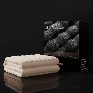 Heated Blanket Twin 62''x 84'' Fast Heating Electric Blanket Ultra-Soft Faux Rabbit Fur with 5 Heat Levels &amp 5H Auto Shut-Off Overheat Protection Machine Washable