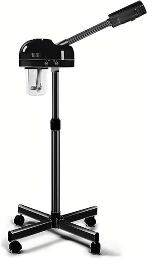 Professional Facial Steamer with Hot Mist Face Steamer Machine for Esthetician Home Salon Spa Facial Cleaning (Black)