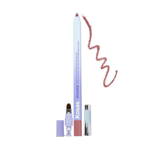 Kosas Hotliner Retractable Lip Liner Pencil with Built-In Brush &amp; Sharpener - Easy Contouring, Hydrating, Long-Lasting - Pigmented Creamy Texture for Plumping Lips - Hyaluronic Acid &amp; Konjac -