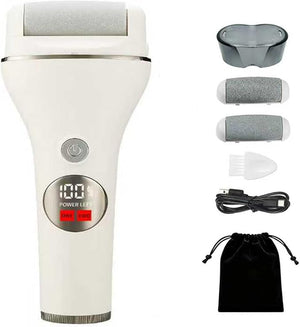 Painless and Efficient Electric Callus Remover Convenient Gentle Foot File Pedicure Kit IPX5 Waterproof with 3 Rollers for Cracked Heels Dry Hard Skin Care