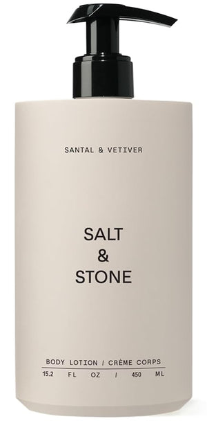 Salt &amp Stone Body Lotion for Women &amp Men| Scented Daily Body Lotion | Hydrates Nourishes &amp Softens Skin | Restores Dry Skin | Fast-Absorbing | Cruelty-Free &amp Vegan (450 ml) (Santal &a