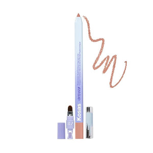 Kosas Hotliner Retractable Lip Liner Pencil with Built-In Brush &amp; Sharpener - Easy Contouring, Hydrating, Long-Lasting - Pigmented Creamy Texture for Plumping Lips - Hyaluronic Acid &amp; Konjac -