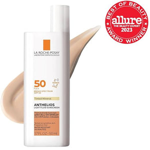 La Roche-Posay Anthelios Sunscreen SPF 50 Ultra-Light Fluid Broad Spectrum SPF 50 Face Sunscreen with Titanium Dioxide Mineral Lightweight &amp Fast-Absorbing Oil-Free Matte Finish