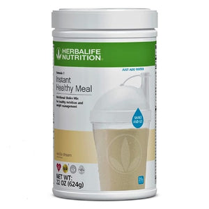 Herbalife Formula One -HERBALIFE- Instant Healthy Meal - Vanilla Dream - Nutritional Shake Mix - for Healthy Nutrition 22 Oz (624g) Shake and Go