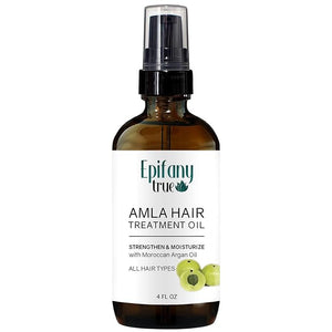 Amla Hair Treatment Oil 4oz | Hair Growth Loss Thinning | Sensitive Scalp | Protective Styles | Argan Jojoba Jamaican Black Castor Oil | 100% Natural