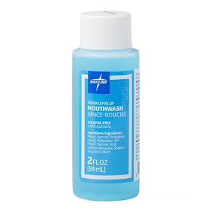 Medline SparkleFresh Alcohol-Free Mouthwash 2-oz Bottle (Pack of 96)