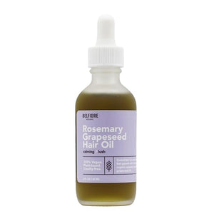 Organic Rosemary Grapeseed Oil 100% Natural Hair Growth Vitamins &amp Essential Oils Protects Strengthens Cruelty-Free 2oz