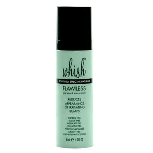 Whish Flawless Post Wax &amp; Shave Serum - Ingrown Hair Treatment for Men and Women - Calming Aftershave Oil for Razor, Wax, &amp; Laser Bumps - With Aloe &amp; Salicylic Acid - Paraben &amp; Sulfate