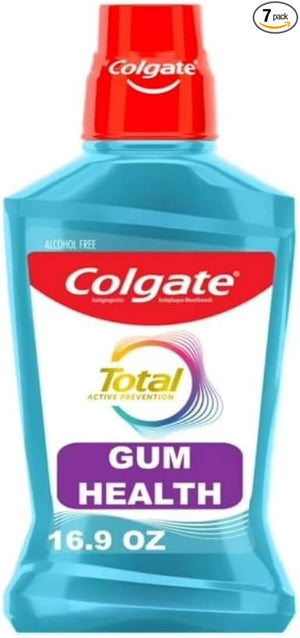 Colgate Total Gum Health Antiplaque Mouthwash Clean Mint 16.90 oz (Pack of 7)
