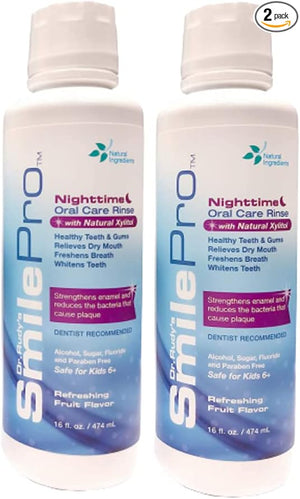 Dr Rudy's SmilePro PM Nighttime Mouth Rinse 2 Pack