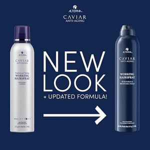 Alterna CAVIAR Anti-Aging Working Hairspray | Buildable Brushable Hold | Helps Control Frizz &amp Adds Shine | Sulfate Free