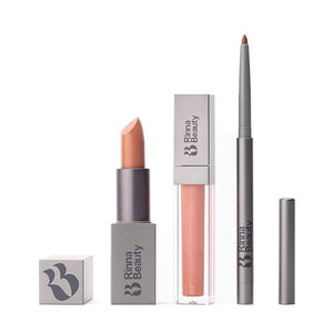 Rinna Beauty Icon Lip Kit - Birthday Suit - All-in-one Lip Kit Includes Lipstick, Lip Gloss, and Lip Liner - TRUE NUDE look - Vegan, Long-lasting, Anti-aging &amp; Moisturizing, Cruelty-Free - 1 each