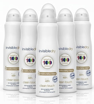 150ml Invisible Dry Body Spray Anti-Perspirant 6 Pack