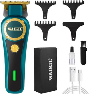 Electric Hair Clippers &amp Trimmer for Men Rechargeable Cordless Home Haircut &amp Grooming Kit for Men ? Electric Hair Clipper for Barbers Salon Home UseGreen