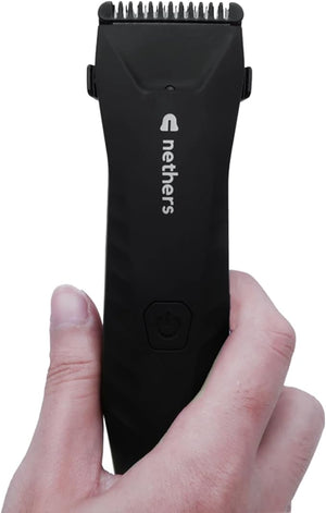 Nethers v2.0 Undercut Groin Trimmer 100% Nick Free Waterproof Replaceable NetherSafe Curved Ceramic Blades Body Groomer