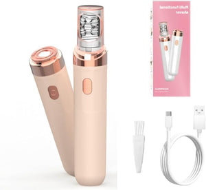 PluxyEpil Pro 3.0 Women Face Epilator Painless Facial Hair Remover for Eyebrows Lip Chin Waterproof for Arms &amp Underarms (Pink)