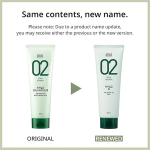 AMOS PROFESSIONAL Korean Green Tea Nourishing Hair Mask 8.45 oz (250ml) | Deep Conditioning Treatment for Hair Growth and Moisture