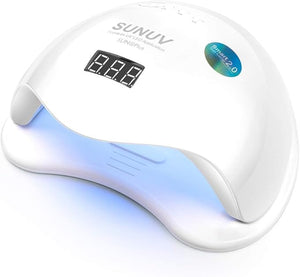 UV LED Nail Lamp SUNUV UV LED Nail Polish Dryer Professional Gel Machine for Manicure and Pedicure with Sensor and 4 Timers SUN5Plus