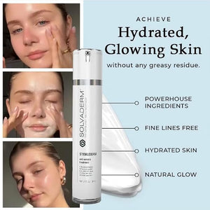 Stemuderm Face &amp Eye Cream - Anti Aging Skincare - Daily Moisturizer for Fine Lines Wrinkles &amp Eyebags - Supports Natural Collagen Production &amp Elastin - Organic Plant Based Stem Cells -